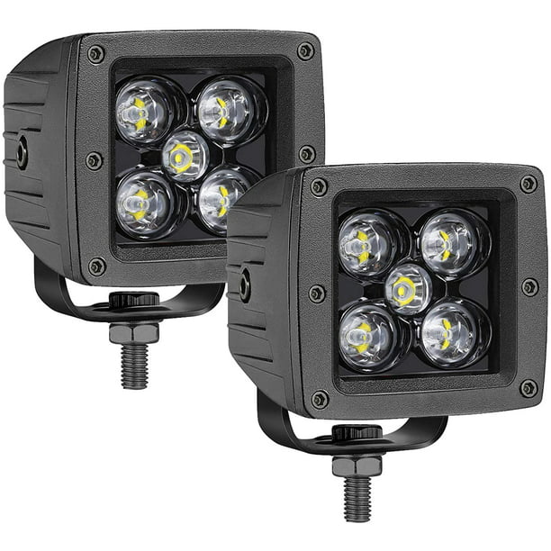 Yellow 3Inch 40w Led Pods 3X3 Led Cubes Driving Lights for Off Road Truck Pickup ATV UTV Forklift SUV Motorcycle 